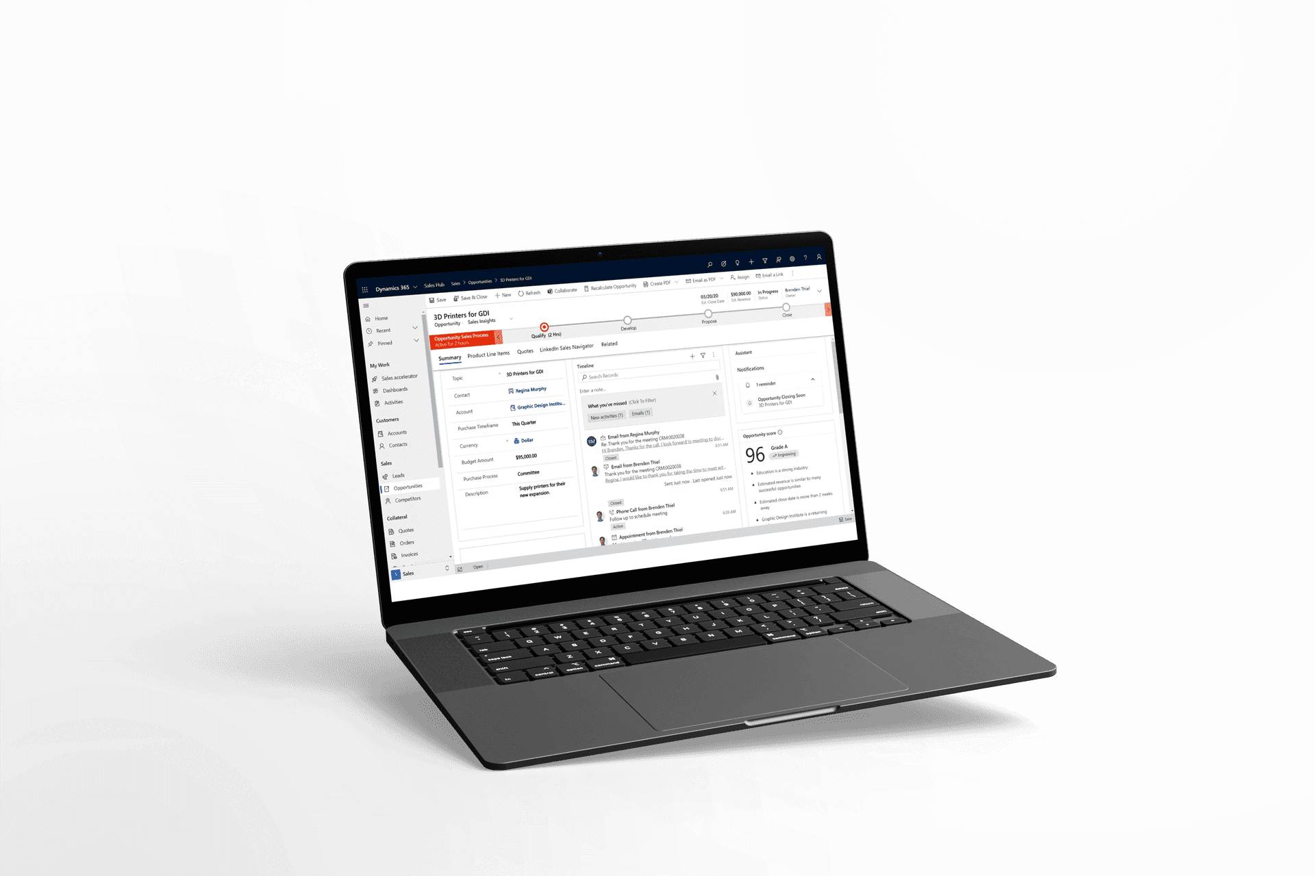 Dynamics 365 Interface